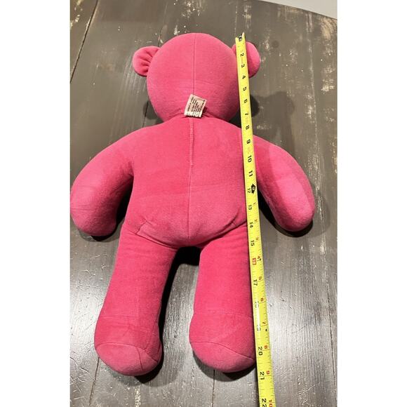 Vintage 1979 North American Bear Co HOT PINK TEDDY BEAR 20" Stuffed Plush Toy - Picture 5 of 9